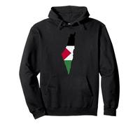 Palastine Map, Palestinian Love Illustration Graphic Design Sudadera con Capucha