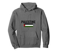 Palastine Map, Palestinian Love Illustration Graphic Design Sudadera con Capucha