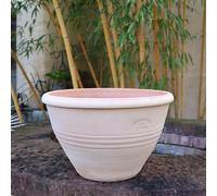 Palatina Werkstatt, Macetero de terracota resistente a las heladas en diferentes tamaños, jardín terraza Vernonica, 35 cm