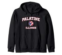 Palatine Illinois (Illinois) Sudadera con Capucha
