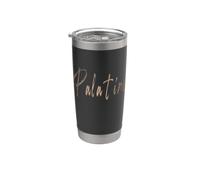 Palatine Illinois Vintage diseño elegante Vaso térmico de acero inoxidable de doble pared