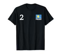 Palau Número 2 Bandera Nacional Patrimonio País Camiseta