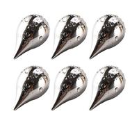 Palaufr Bloque De Hielo Metálico Reutilizable,6 Unidades Forma De Gota Reutilizable | Piedras Enfriadoras De Acero Para Bebidas Y Whisky,Regalo Para Padre Fiestas Cócteles Refrescantes