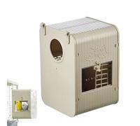 Palaufr Caja para periquitos, para periquitos, generosa casa para cacatúas y como decoración Natural de jardín para observar Aves en hábitat de Aves Silvestres