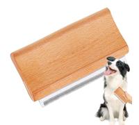 Palaufr Cepillo quitapelos para perros,Cepillo para perros para mudar,Cepillo para gatos con mango de madera que no daña la piel - Rastrillo de capa inferior para perros, cepillo de aseo para perros