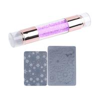 Palaufr Herramienta de estampas de uñas, kit de estampas de uñas,Manicuras Pensas de estampado | Decoración de diamantes de