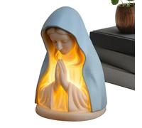 Palaufr Lámpara Nocturna De La Virgen María - Iluminación Para Figura Devocional De Oración - Lámpara Nocturna Católica | Para El Hogar, La Navidad, El Cumpleaños, La Guardería, La Universidad, La