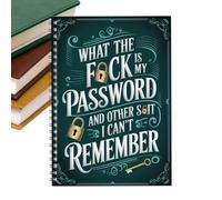 Palaufr Libretas de Contraseñas y Registro de Claves - Resistente con Hojas Gruesas - Organizador de Direcciones y Claves | para Familia y Adultos en el Hogar Oficina Estudio o Uso Diario