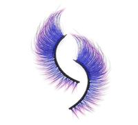 Palaufr Pestañas coloridas, pestañas de colores artificiales, maquillaje de ojos para bodas, eventos del orgullo, Halloween, principiantes, maquillaje de etapa