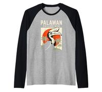 Palawan Filipinas Atardecer Camiseta Manga Raglan