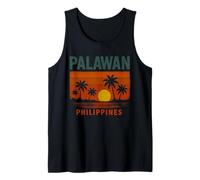 Palawan Filipinas Isla Filipina Retro Beach Design Camiseta sin Mangas