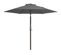 Palawano Sombrilla de Jardín con Inclinación Ajustable y Manivela, Parasol Exterior con Protección UPF50+ para Terraza, Patio, Piscina y Playa (Gris, 2.3M)