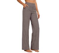 Palazzo Hose Damen,Leinenhose Damen,Stoffhose Leinen,Sommerhose Leicht,Weite Hosen,Palazzo Hose,Freizeithose Elegant,Sommer Outfits,Joggpants bequeme Luftig,Old Money Style,Straight Leg Strandhose