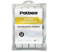 Palbea Grip Padel Extra Adherente - Overgrips Padel Blanco. Paquete de 12 - Overgrip Padel Alta Absorción del Sudor. Cinta de Agarre Antideslizante. Grip Pala Padel Blando. Accesorios Padel