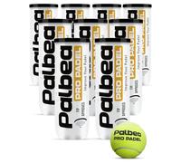 Palbea Pro Padel - Pelotas de Padel Aprobadas por la FIP - 1 Caja x 9 Tubos - Pelotas con Fieltro de Alta Visibilidad HV. para Entrenamientos y Torneos. Presurizadas, Duraderas y Rápidas.
