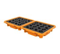 Palé de contención de derrames, Palet modular for contención de derrames, amarillo y negro, varios tamaños(135x67.5x15cm)