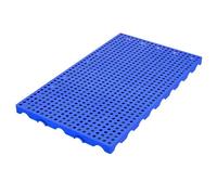 Palé de plástico impermeable encajable, alta capacidad de carga para almacenamiento en interiores y exteriores en almacenes y supermercados