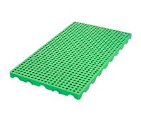 Palé de plástico impermeable encajable, alta capacidad de carga para almacenamiento en interiores y exteriores en almacenes y supermercados