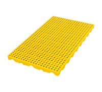 Palé de plástico impermeable encajable, alta capacidad de carga para almacenamiento en interiores y exteriores en almacenes y supermercados