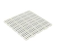 Palé de plástico para almacenamiento, Tamaños múltiples multicolores de la rejilla encajable plástica del HDPE plataforma(White,40 * 40cm/15.7 * 15.7")