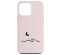 Pale Rose - Minimalismo Luna Surf Playa Verano Olas Océano Carcasa para iPhone 13 Pro MAX