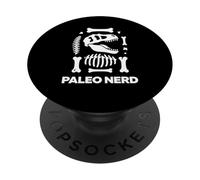 Paleo Nerd Dino Fossil Bones Ciencia Humor Diseño Gráfico PopSockets PopGrip Adhesivo