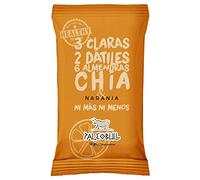 Paleobull Barritas Energéticas Almendras, Naranja y Chía - 9 Paquetes de 50 gr - Total: 450 gr