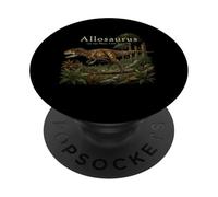 Paleontología de Dinosaurios prehistóricos jurásicos Allosaurus PopSockets PopGrip Adhesivo