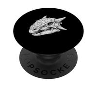 Paleontología Dinosaurio Anquilosaurio Cráneo Anatomía Fósil PopSockets PopGrip Adhesivo