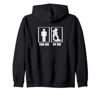 Paleontología Tu Hijo Mi Hijo Papá Mamá Divertido Paleontólogo Sudadera con Capucha