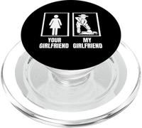 Paleontología Tu novia Mi novia Paleontólogo PopSockets PopGrip para MagSafe