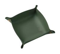 palés, Bandeja de Cuero for Mesa Centro, Caja Almacenamiento Creativa Escritorio con Monedas PU for Ocultar y Beber(Green,Small2)