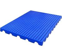Palés encajables, Plataforma plástica con rejilla de ventilación for tamaños múltiples almacén garaje(Blue-30x30x3cm)