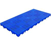 Palés encajables, Tamaños múltiples azules de la plataforma plástica for ventilación rejilla Warehouse del garaje(100x50x5cm)