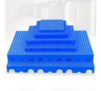 Palés encajables, Tamaños múltiples azules de la plataforma plástica rejilla ventilación que entrelazan for el garaje Warehouse(40x40x3cm)