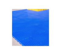 Palés encajables, Tamaños múltiples azules de la rejilla ventilación plataforma del almacenamiento plástica que entrelazan(60x60x3cm)