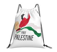 Palestina Libre Mujer Hombre Mochila De Cuerdas Ligera Mochila Con Cordón Plegable Mochilas Deportiva Para Yoga Baloncesto Natación