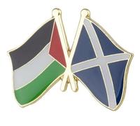 Palestina Palestina Escocia Bandera Nacional Escocia Cruzada Banderas Amistad Amor Alianza Aliados 2.5 cm Pin esmaltado, 1 Inch, Esmalte, Esmalte
