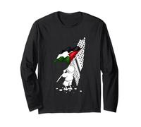Palestina Palestina Libre en árabe Bandera de Gaza Palestina Manga Larga
