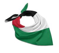 Palestine Flag Soft Imitated Silk Neck Scarf Multi-Purpose Head Hair Wrap Wrist Handkerchief Bag Decor Kerchief For Daily Wear(25"x25")