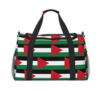 Palestine Flag1 - Bolsa de viaje plegable para escapadas de fin de semana, viajes espontáneos, color negro, talla única, Negro, One Size