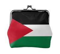 Palestine Flag1 - Cartera de piel sintética de microfibra impresa con cierre de beso para organizar el cambio de llaves del lápiz labial