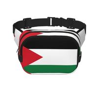 Palestine Flag1 - Riñonera para mujeres y hombres, riñonera de moda para viajes, senderismo, Black, Talla única
