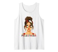 Palestinian Girl Palestine Flag Palestinian Girlfriend Wife Camiseta sin Mangas