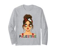 Palestinian Girl Palestine Flag Palestinian Girlfriend Wife Manga Larga