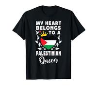 Palestinian Queen Palestinian Wife Girlfriend Palestine Flag Camiseta