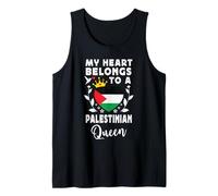 Palestinian Queen Palestinian Wife Girlfriend Palestine Flag Camiseta sin Mangas