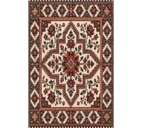 Palestinian Tatreez Botanical Bloom Journal: Traditional Cross-Stitch Floral Motif Notebook | Elegant Ivory, Red and Black Folk Art Lined Diary | 100 Pages, 6x9 Inches