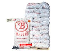 Palet Carbón Vegetal Encina 100 Natural Grueso Profesional 30 Sacos 20kg Hostelería Aroma Sabor Carnes Pescados Combustión Lenta Sin Humo Alta Temperatura Cocina Exterior Parrilla Gourmet
