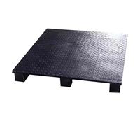 Palet de Acero Resistente para Almacén, Palet Metálico Industrial para Carretilla Elevadora, Plataforma Pesada para Logística y Almacenamiento(39.3x39.3x4.9in/100x100x12.5cm)